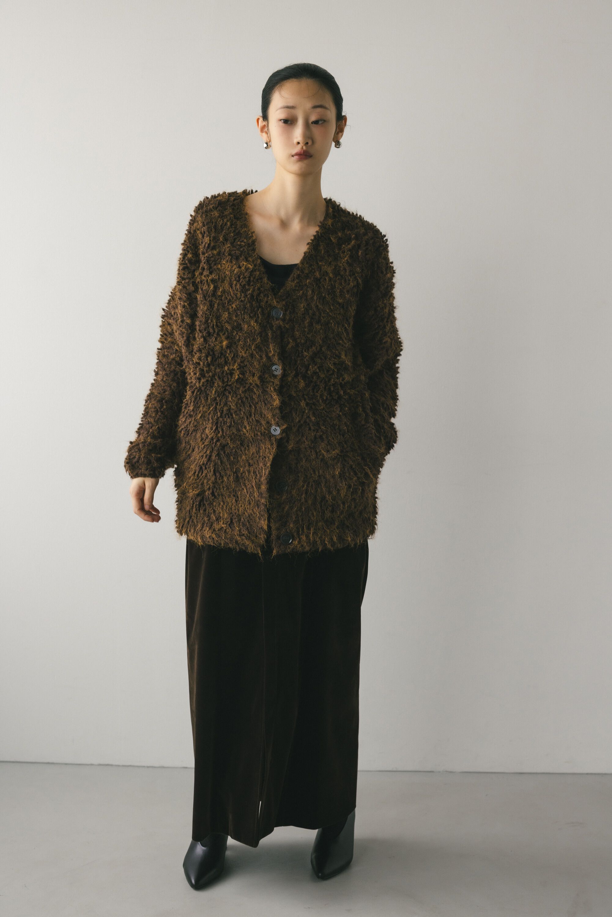 STYLEMIXER「ミックスループニットカーデ」|カーディガン|