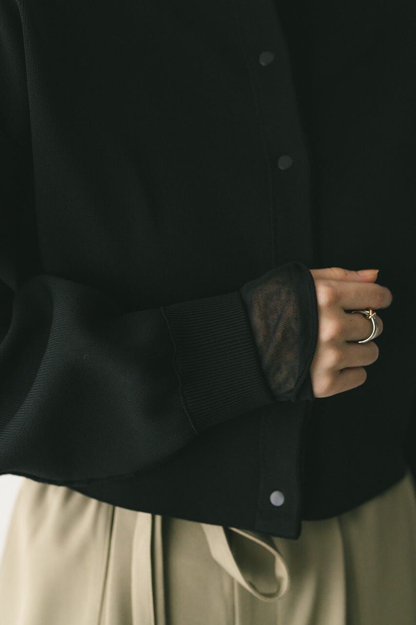 STYLEMIXER「リバーシブルベロアニットカーデ」|カーディガン|