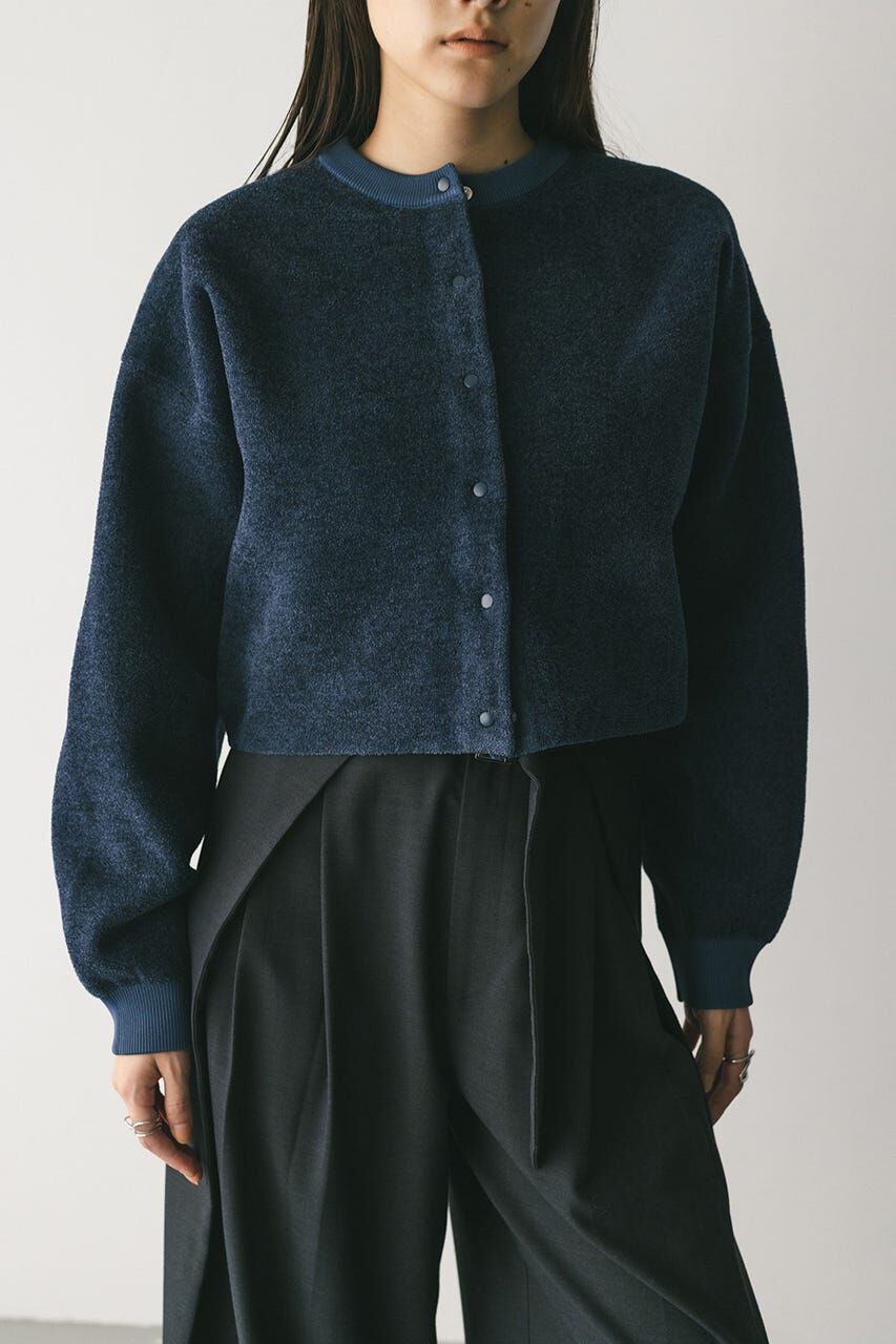 STYLEMIXER「リバーシブルベロアニットカーデ」|カーディガン|NVY