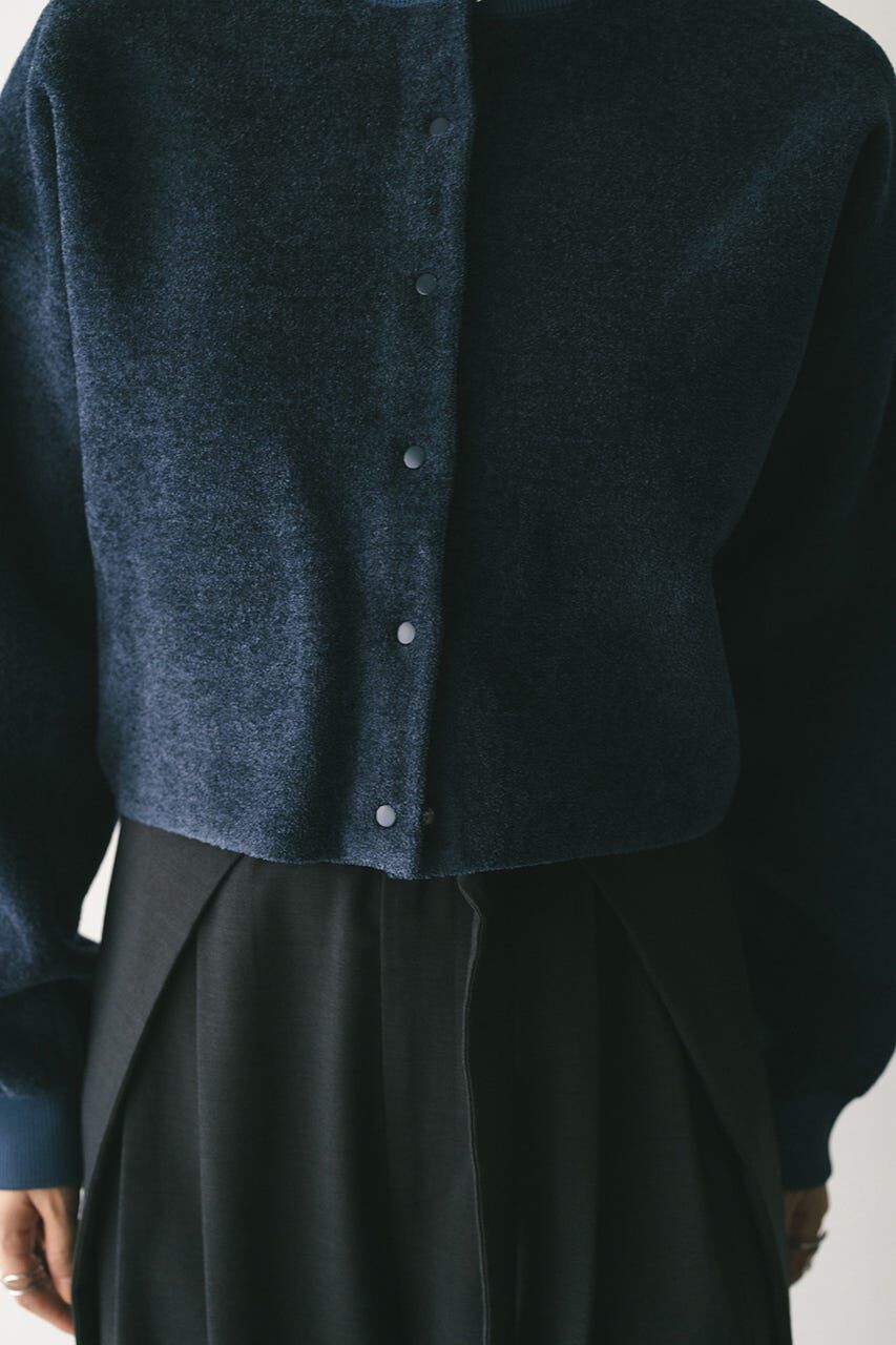 STYLEMIXER「リバーシブルベロアニットカーデ」|カーディガン|