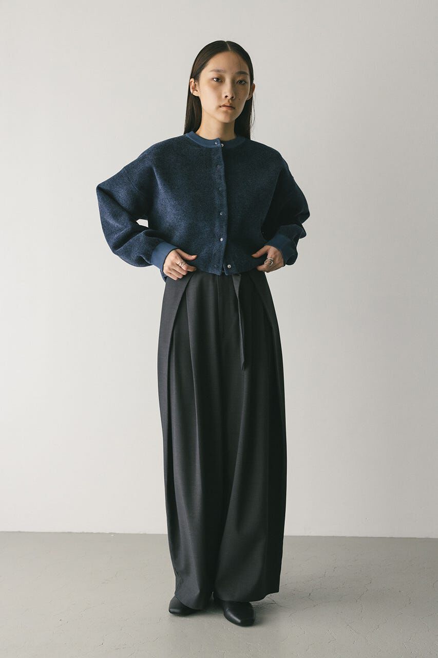 STYLEMIXER「リバーシブルベロアニットカーデ」|カーディガン|