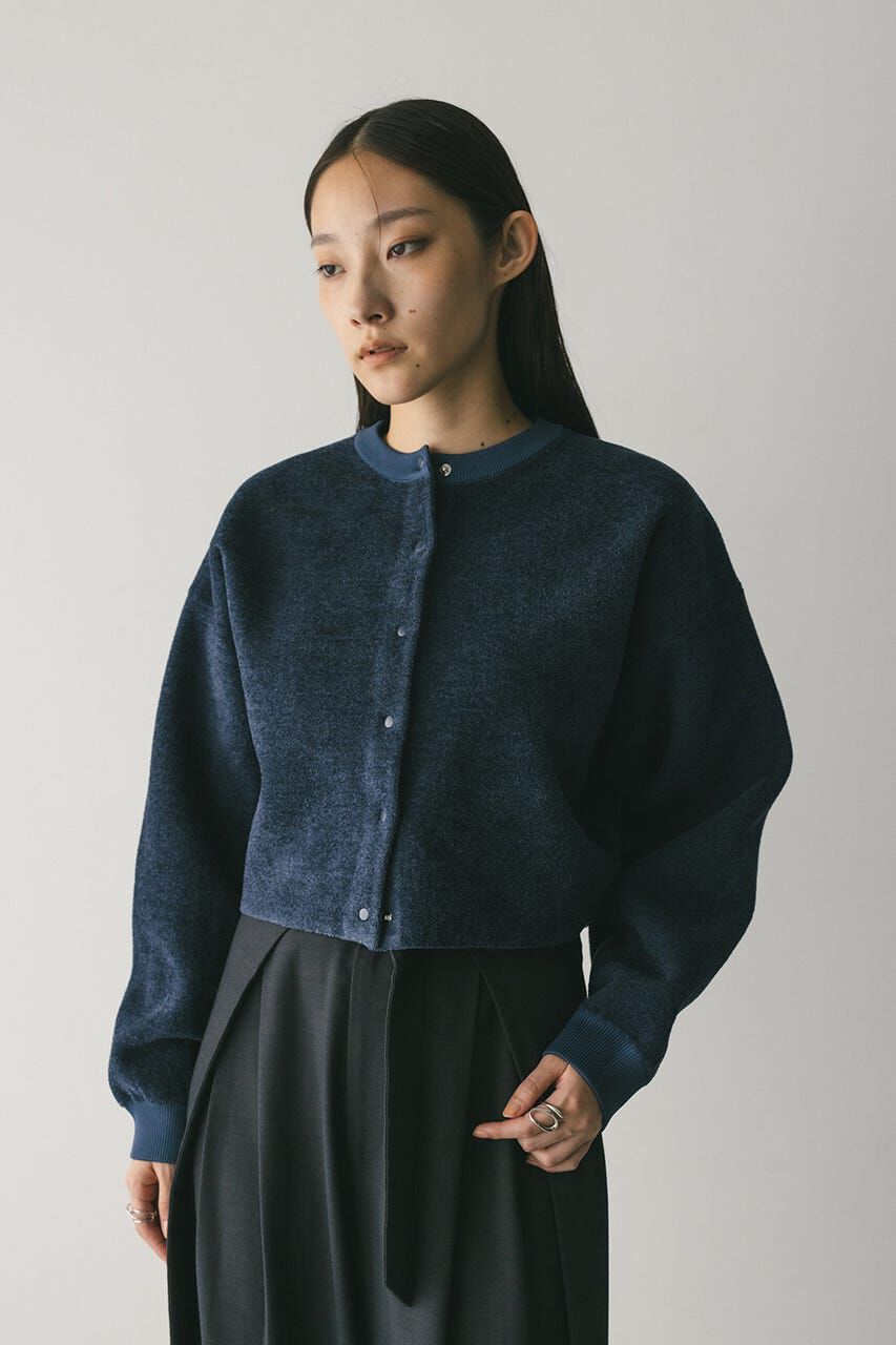 STYLEMIXER「リバーシブルベロアニットカーデ」|カーディガン|