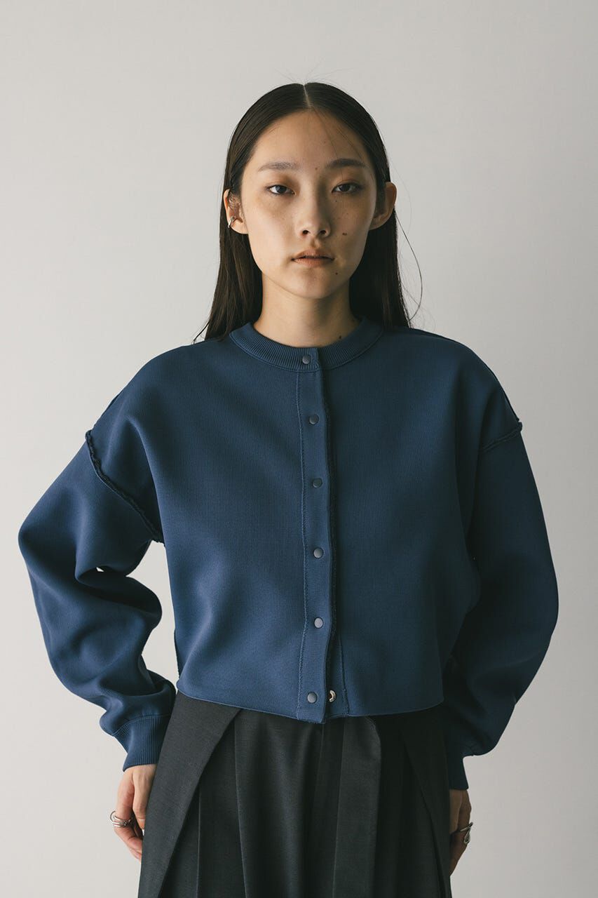 STYLEMIXER「リバーシブルベロアニットカーデ」|カーディガン|