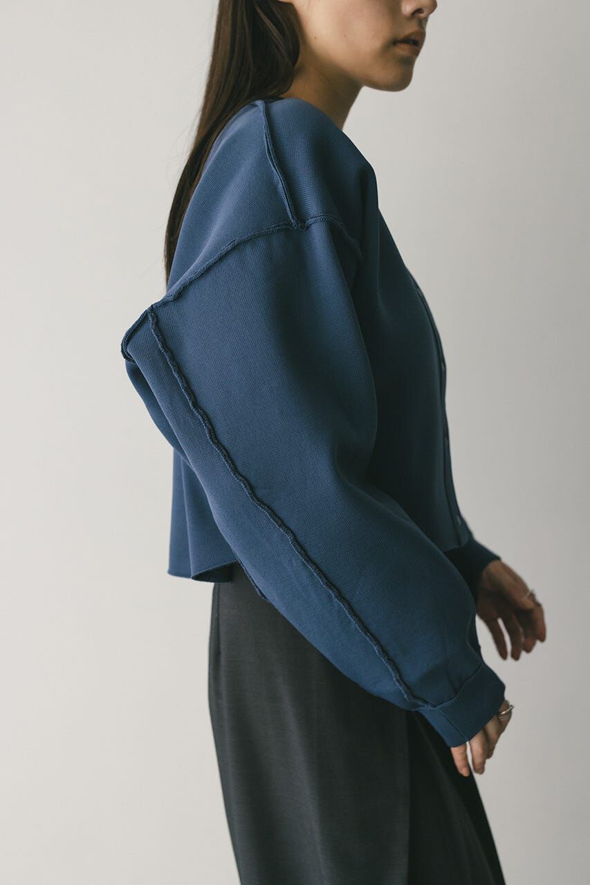 STYLEMIXER「リバーシブルベロアニットカーデ」|カーディガン|