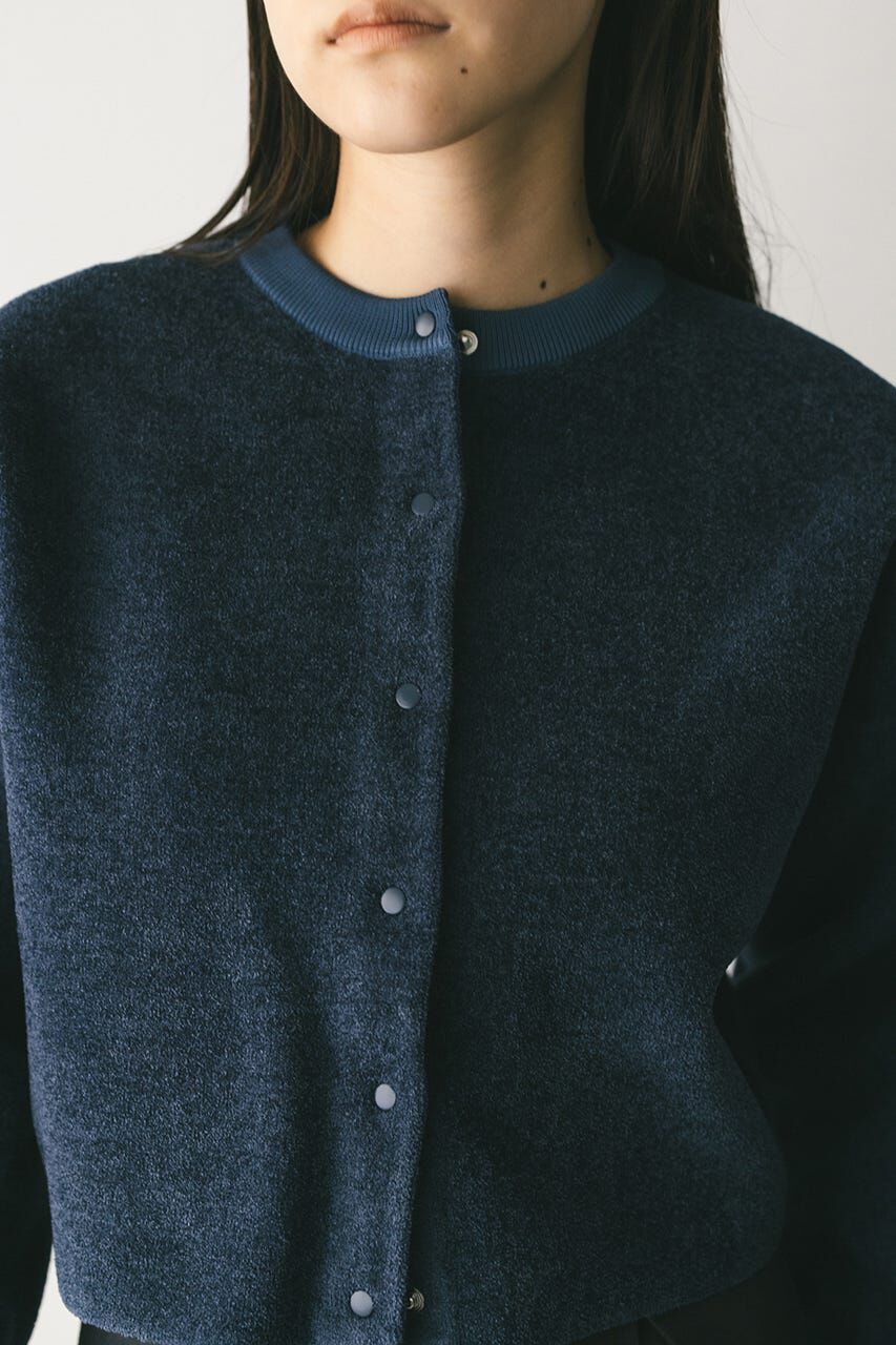 STYLEMIXER「リバーシブルベロアニットカーデ」|カーディガン|