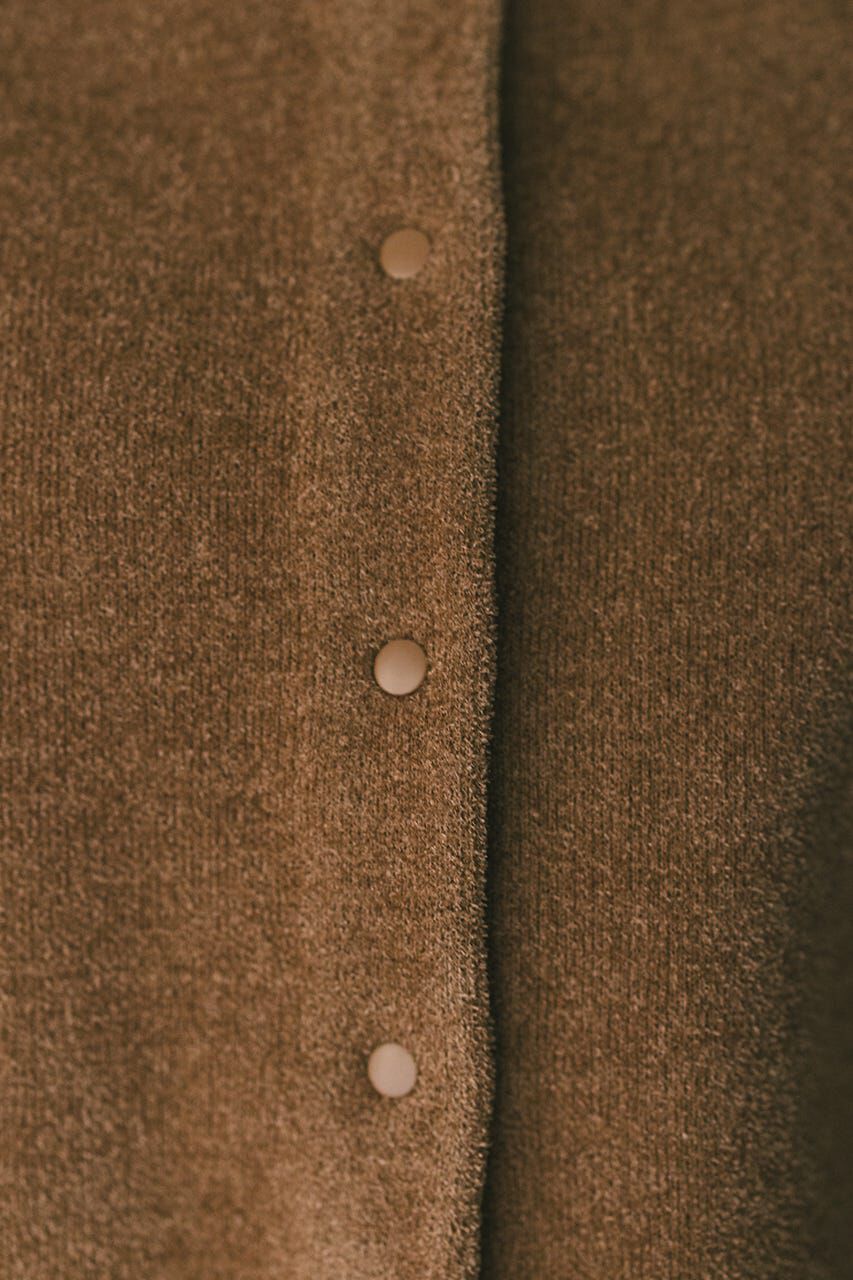 STYLEMIXER「リバーシブルベロアニットカーデ」|カーディガン|