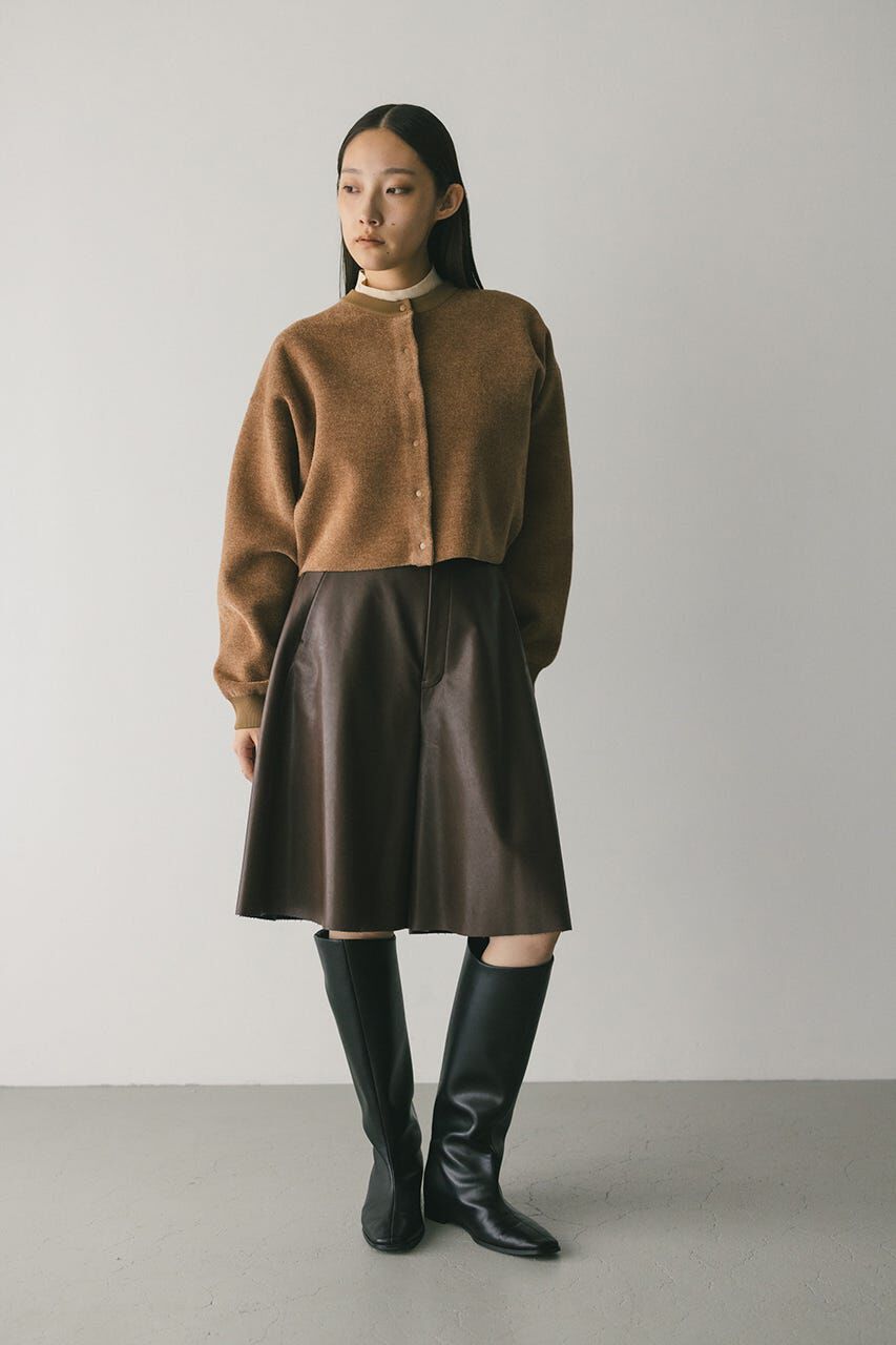 STYLEMIXER「リバーシブルベロアニットカーデ」|カーディガン|