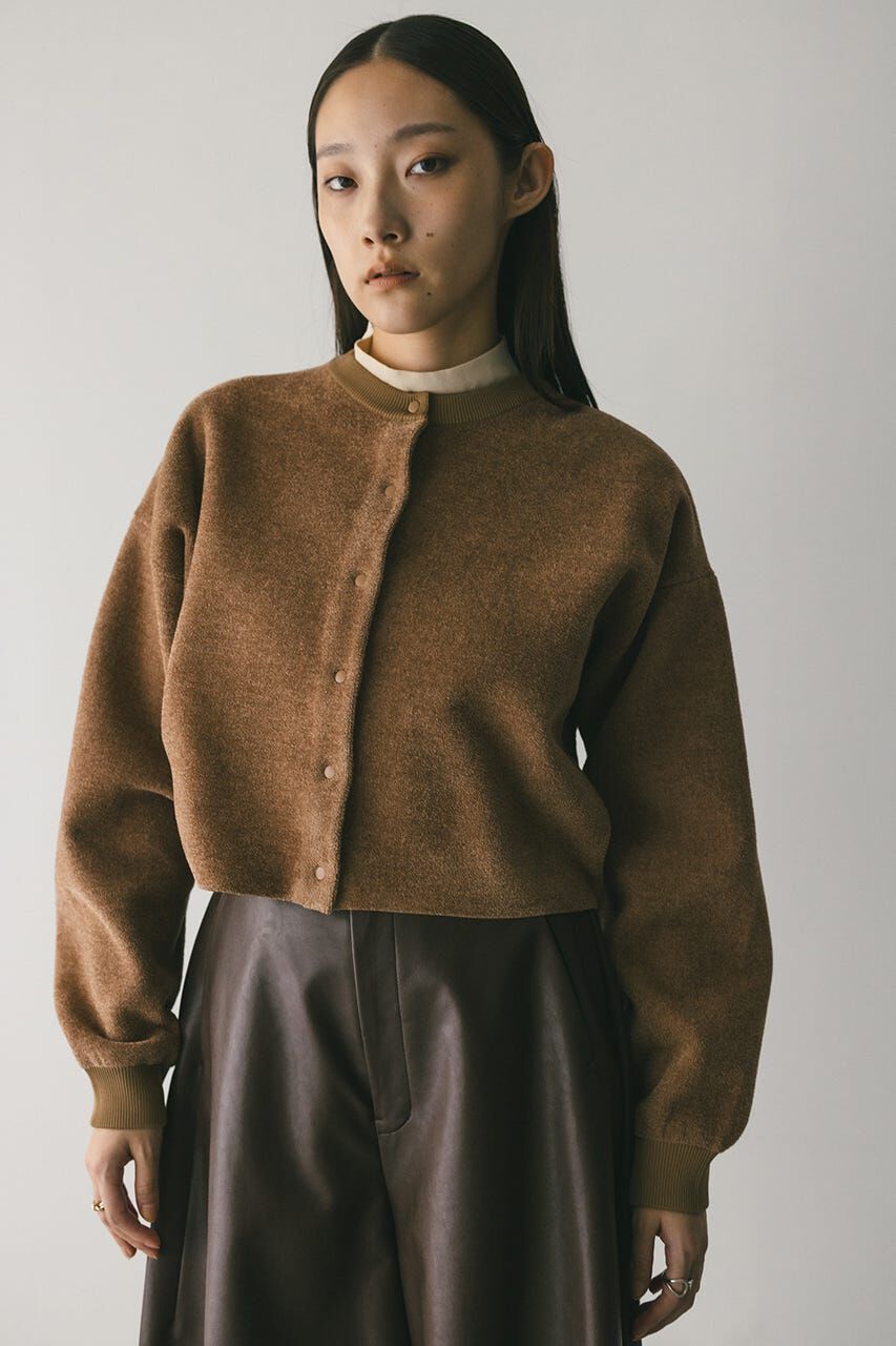STYLEMIXER「リバーシブルベロアニットカーデ」|カーディガン|