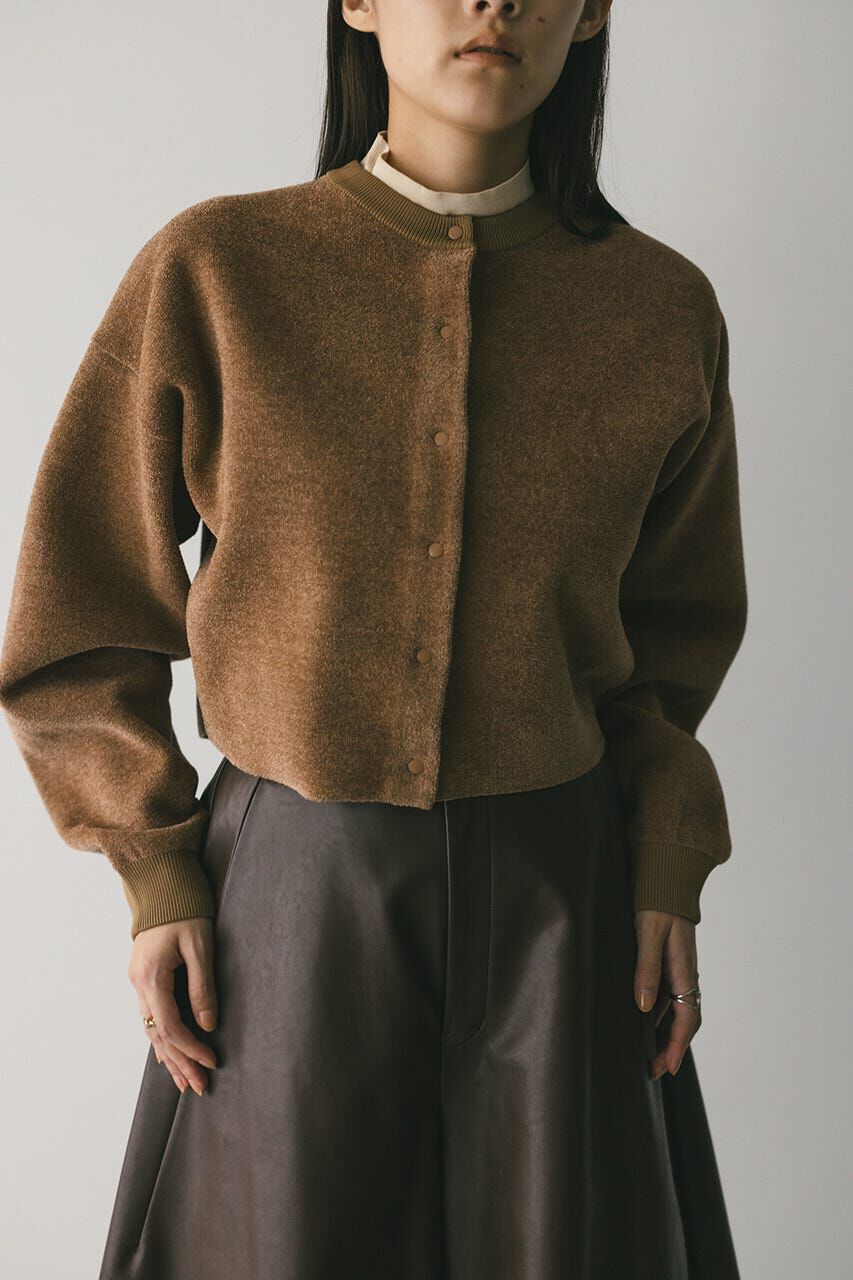 STYLEMIXER「リバーシブルベロアニットカーデ」|カーディガン|