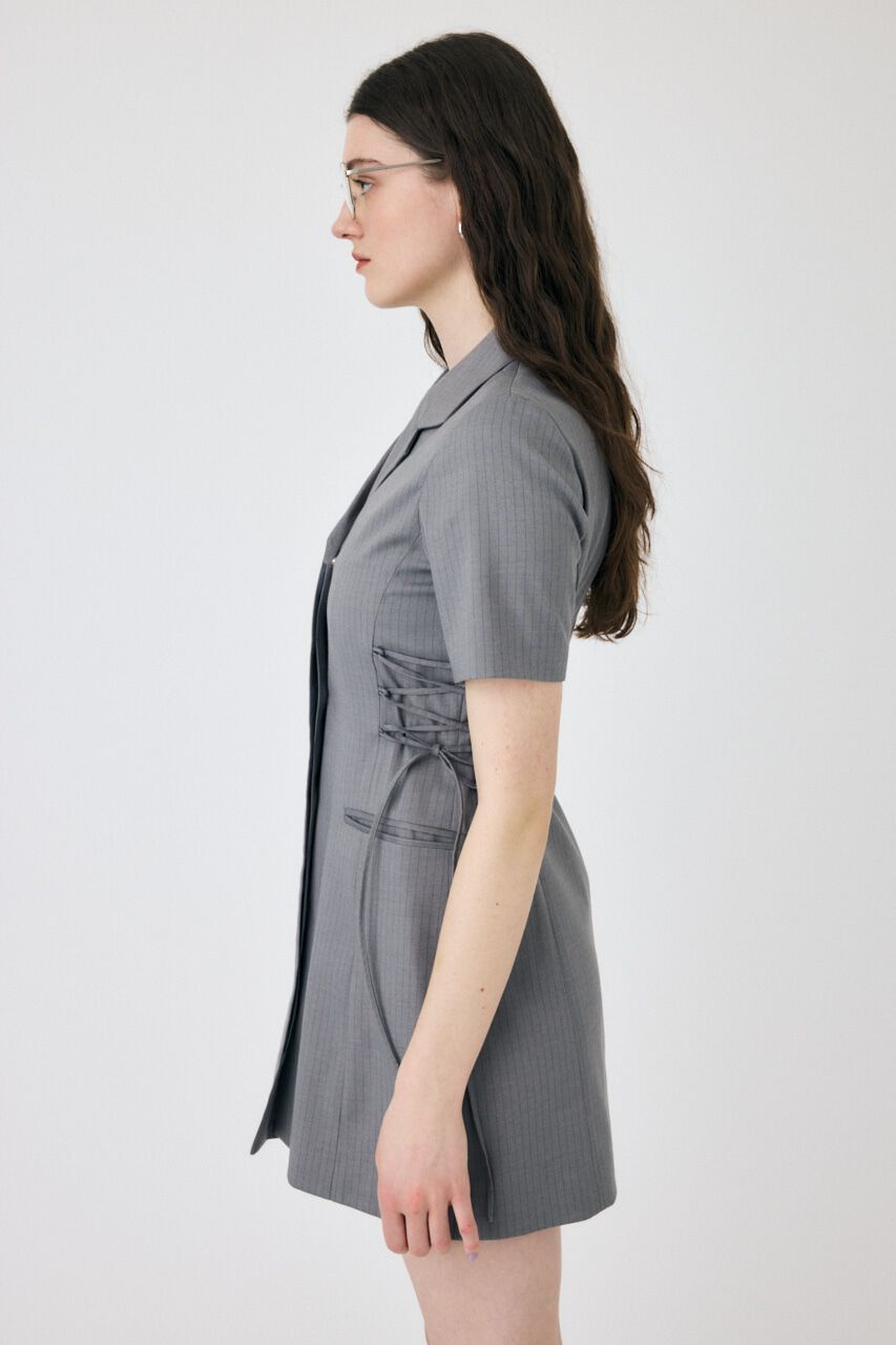MOUSSY「LACE UP TAILORED ドレス」|ワンピース|
