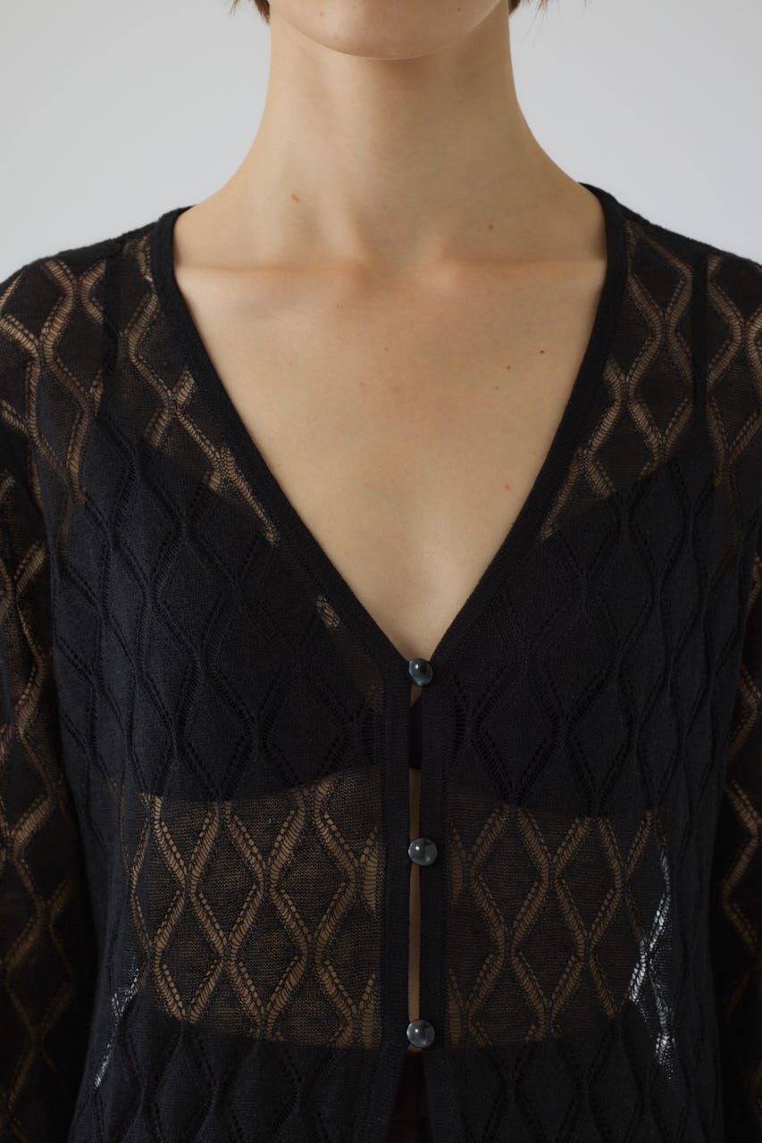 RIM.ARK 「Lace knit gown」|カーディガン|