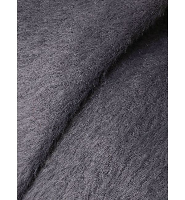 MERCURYDUO「ミニシャギーロングスリーブニットカーディガン」|カーディガン|