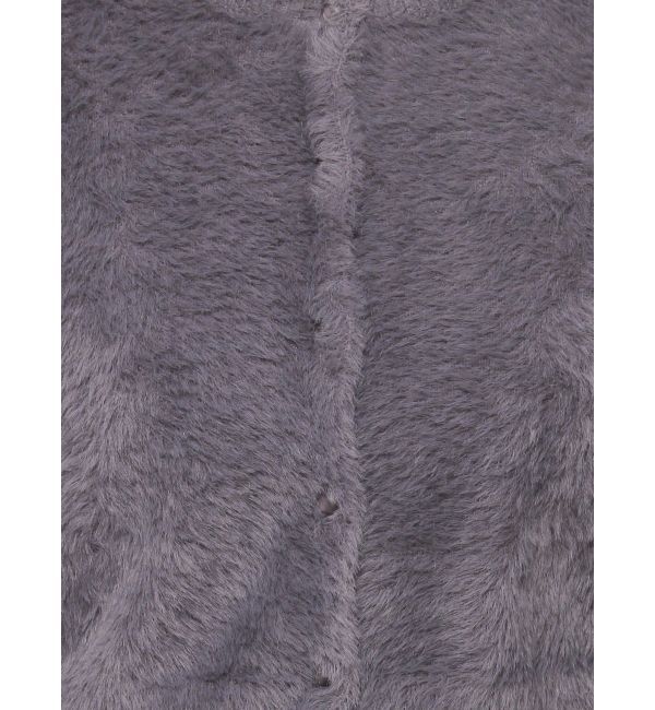 MERCURYDUO「ミニシャギーロングスリーブニットカーディガン」|カーディガン|