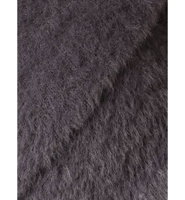 MERCURYDUO「ミニシャギークルーネックカーディガン」|カーディガン|