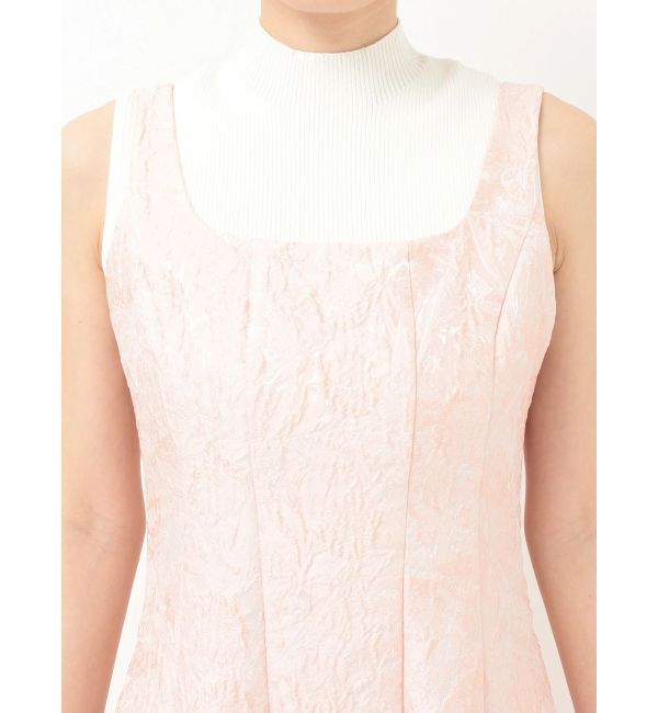 MERCURYDUO「ジャカードフィットアンドフレアジャンスカ」|ワンピース|