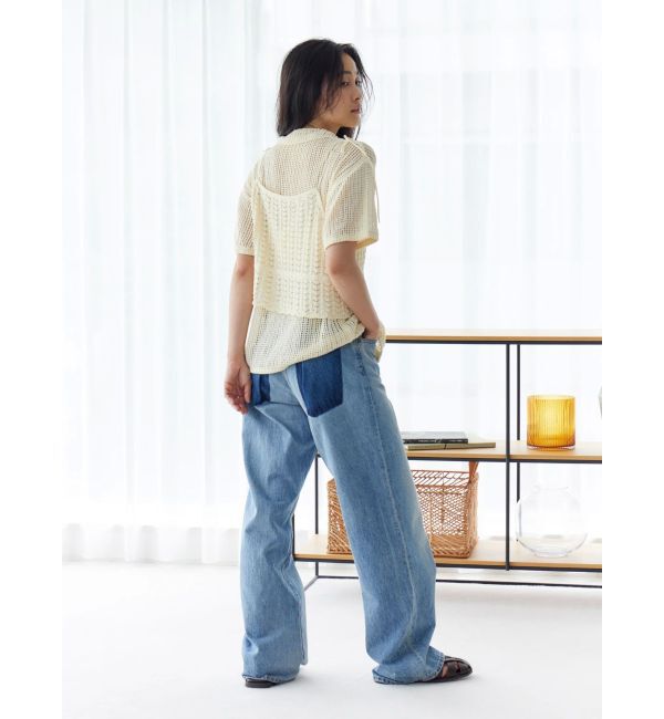 Ungrid「透かし編みキャミレイヤードニットカーデ」|カーディガン|