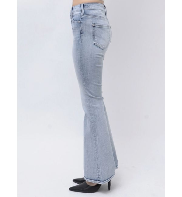 GYDA「ハイウエストBASICフレアデニムパンツ」|デニム|