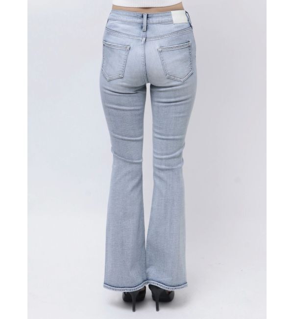 GYDA「ハイウエストBASICフレアデニムパンツ」|デニム|