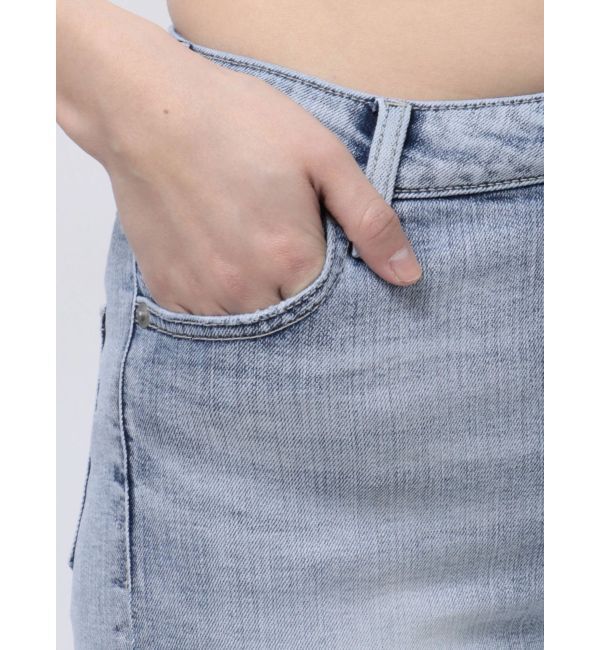 GYDA「ハイウエストBASICフレアデニムパンツ」|デニム|