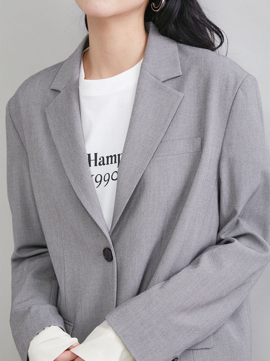 Mila Owen「シャツレイヤードジャケット」|テーラードジャケット|