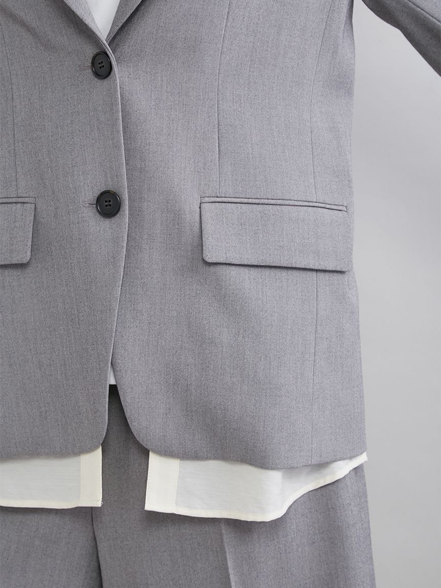 Mila Owen「シャツレイヤードジャケット」|テーラードジャケット|