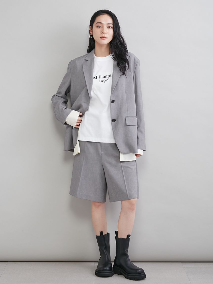 Mila Owen「シャツレイヤードジャケット」|テーラードジャケット|