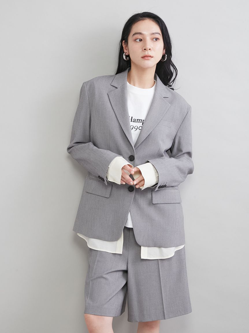 Mila Owen「シャツレイヤードジャケット」|テーラードジャケット|