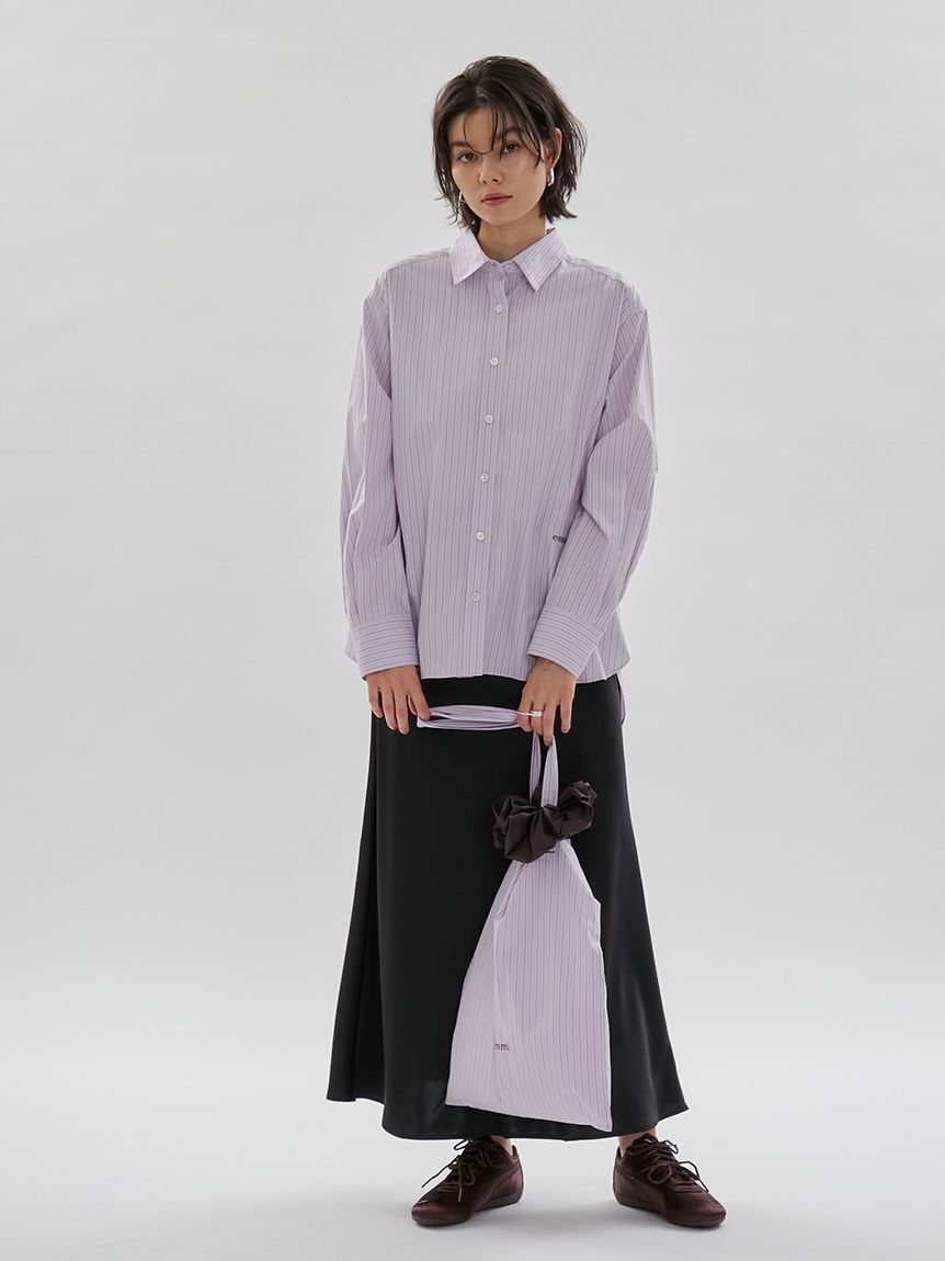 emmi atelier「【ONLINE限定カラーあり】シュシュ付きemmiロゴトートバッグ」|トートバッグ|