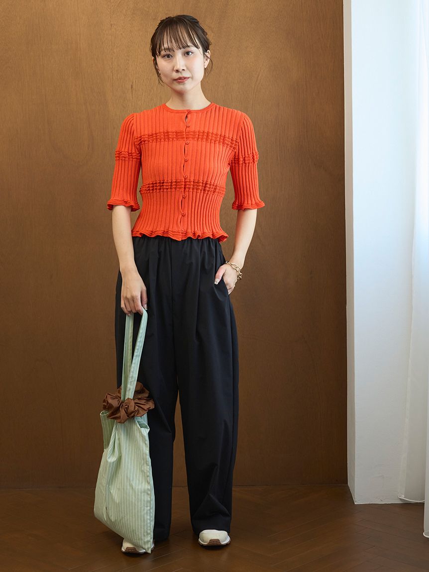 emmi atelier「【ONLINE限定カラーあり】シュシュ付きemmiロゴトートバッグ」|トートバッグ|