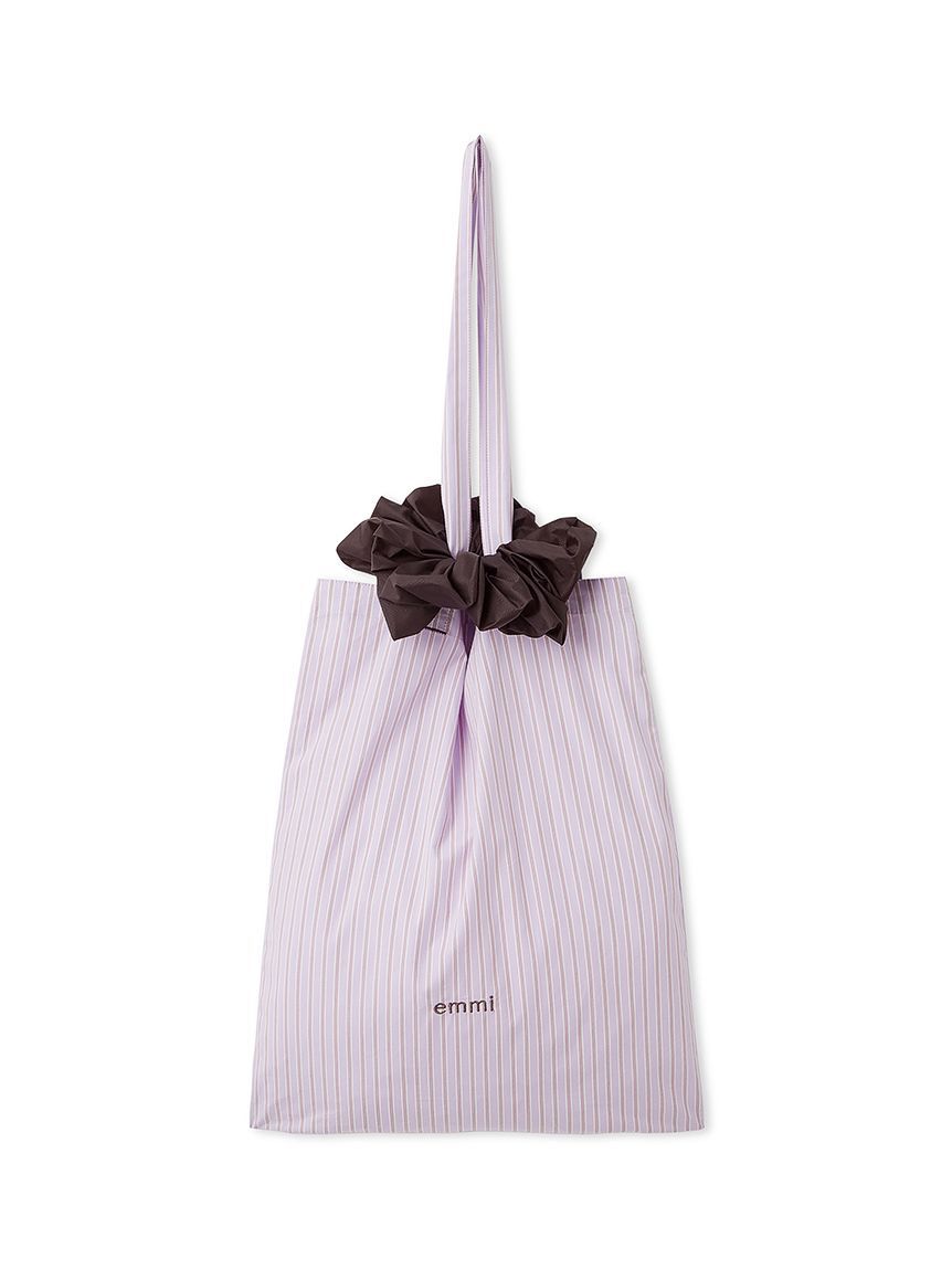 emmi atelier「【ONLINE限定カラーあり】シュシュ付きemmiロゴトートバッグ」|トートバッグ|