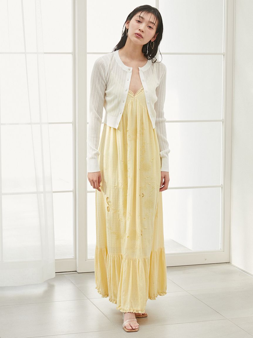 SNIDEL「シアーカーディガン」|カーディガン|