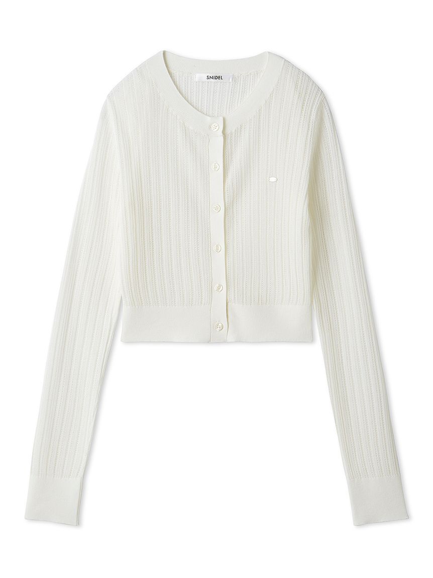 SNIDEL「シアーカーディガン」|カーディガン|