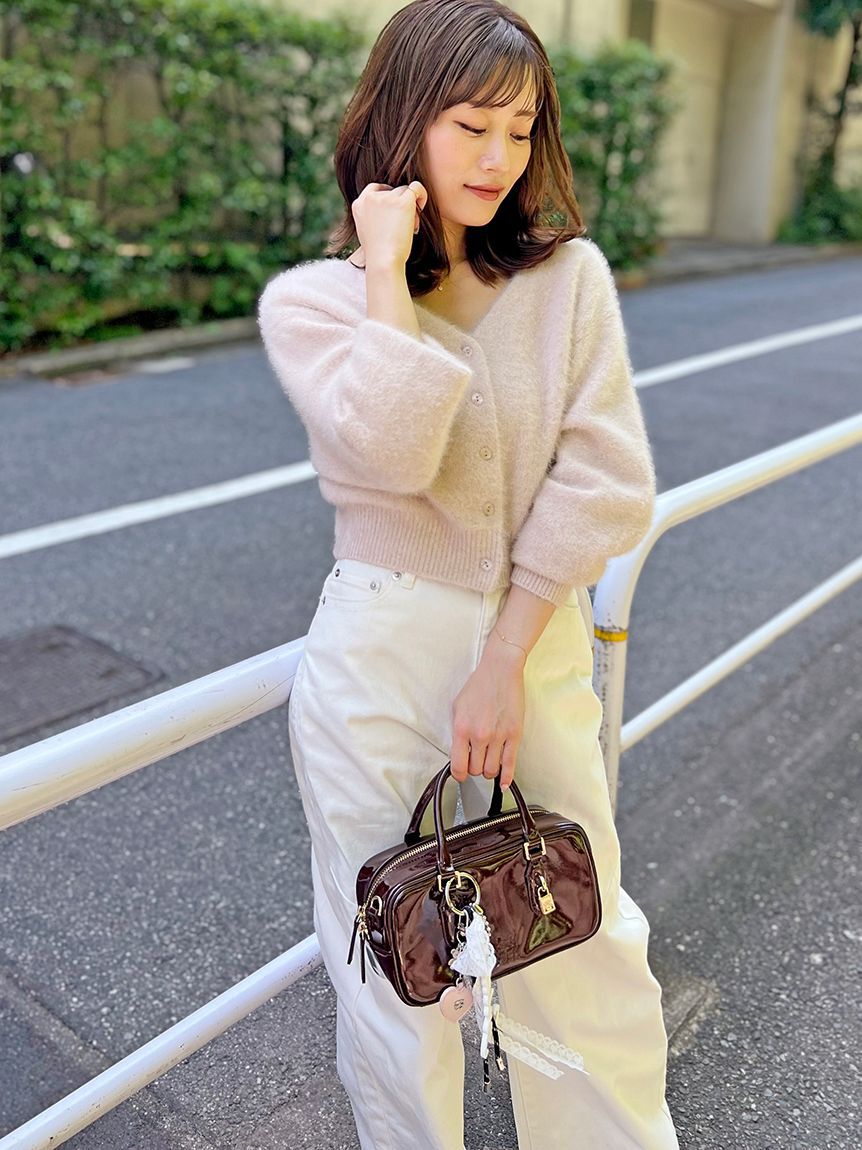 SNIDEL「フォックスファーショートカーディガン」|カーディガン|