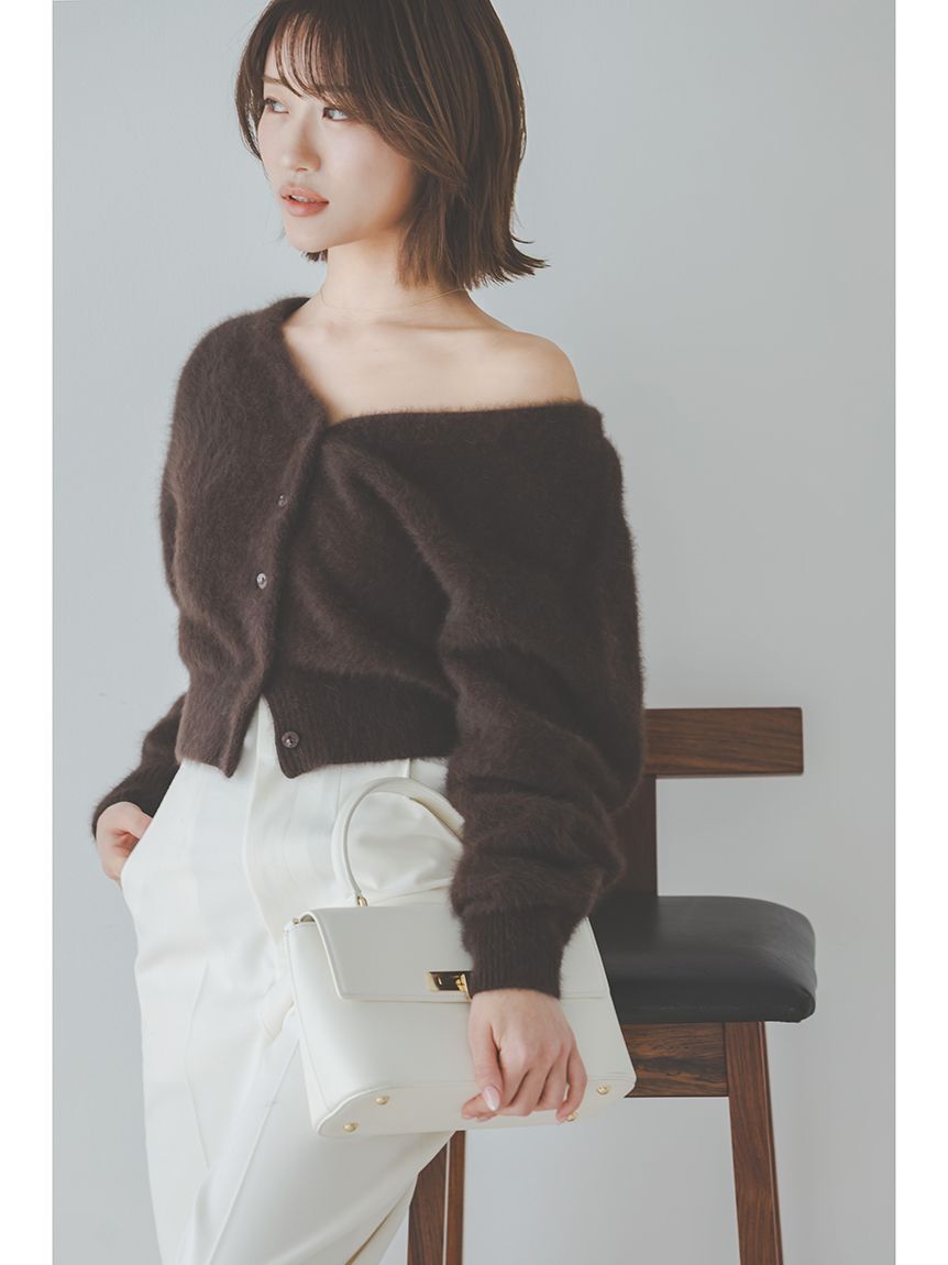 SNIDEL「フォックスファーショートカーディガン」|カーディガン|DBRW