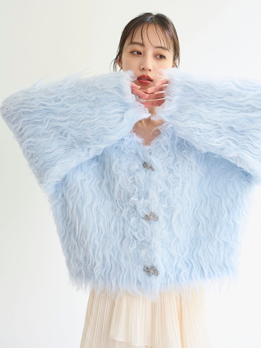 SNIDEL「デザインニットカーディガン」|カーディガン|