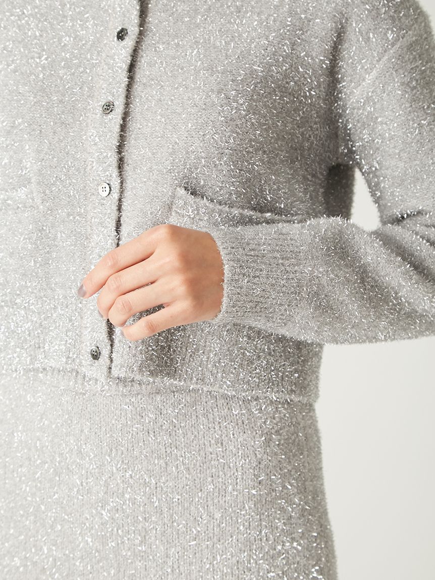 FRAY I.D「スパークルフェザーカーディガン」|カーディガン|