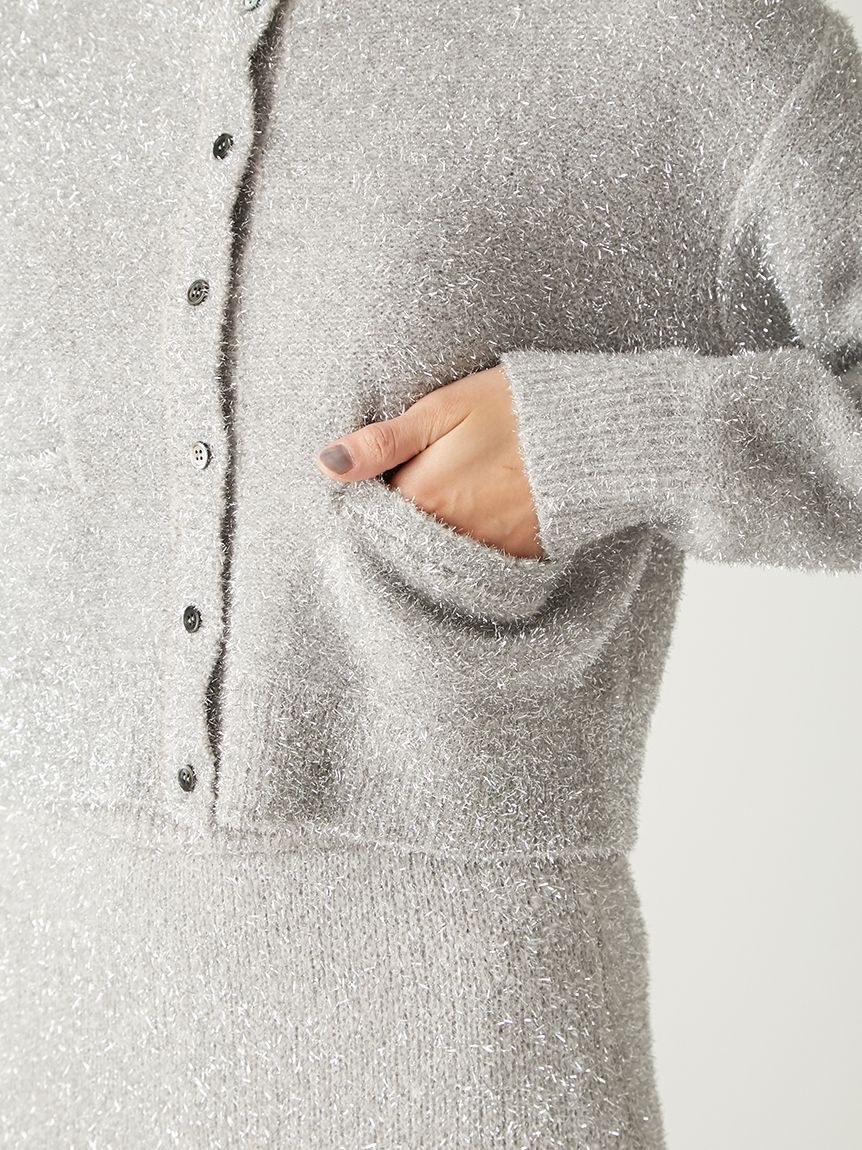 FRAY I.D「スパークルフェザーカーディガン」|カーディガン|