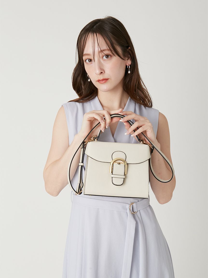 FRAY I.D「トラペーズフラップバックルバッグ」|ハンドバッグ|