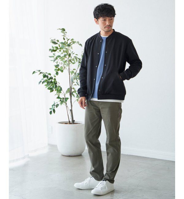 ikka「テックストレッチボタンカーディガン」|カーディガン|