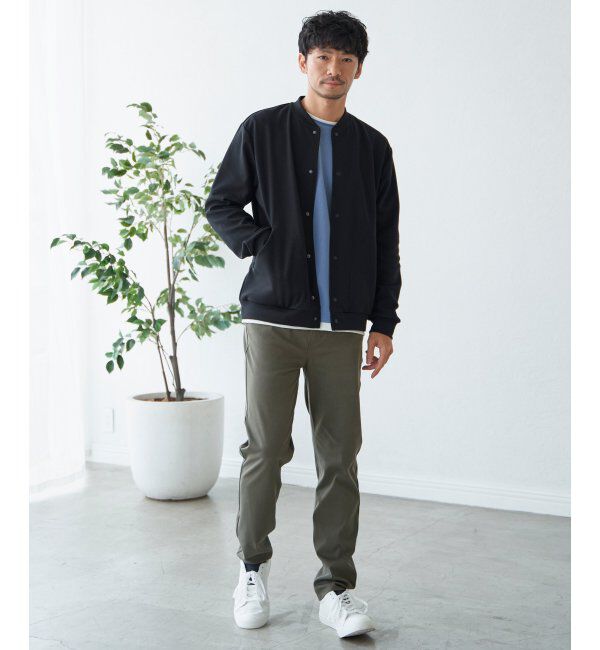 ikka「テックストレッチボタンカーディガン」|カーディガン|