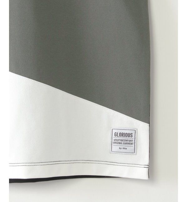 ikka kids「【親子おそろい】マルチファンクション斜め切り替えTシャツ（120~160cm）」|Tシャツ・カットソー|