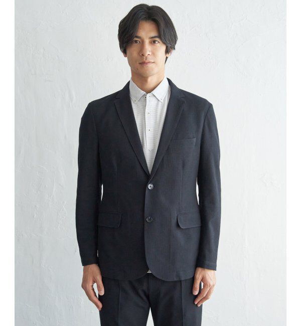 IKKA LOUNGE「【セットアップ対応】BLKライトカノコジャケット」|テーラードジャケット|