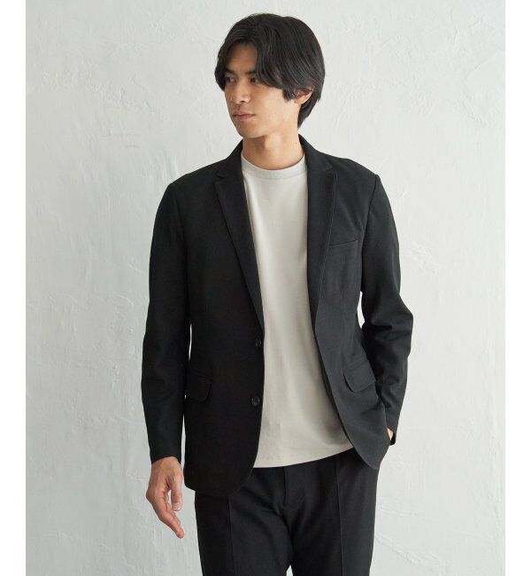 IKKA LOUNGE「【セットアップ対応】BLKライトカノコジャケット」|テーラードジャケット|