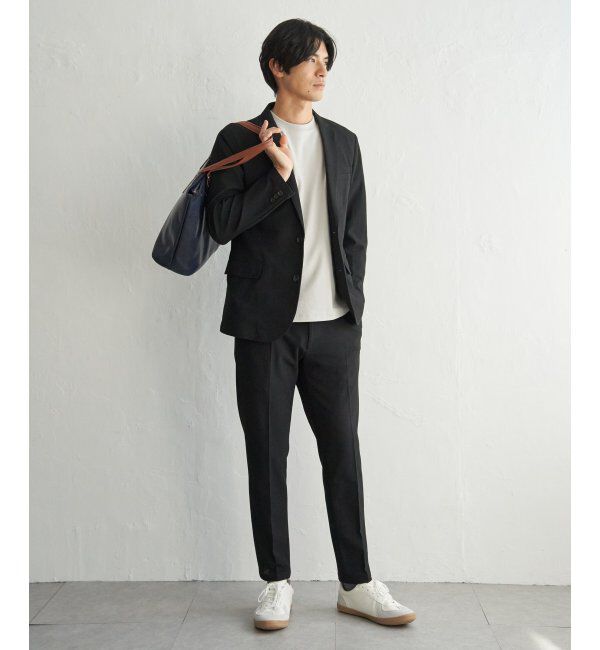 IKKA LOUNGE「【セットアップ対応】BLKライトカノコジャケット」|テーラードジャケット|