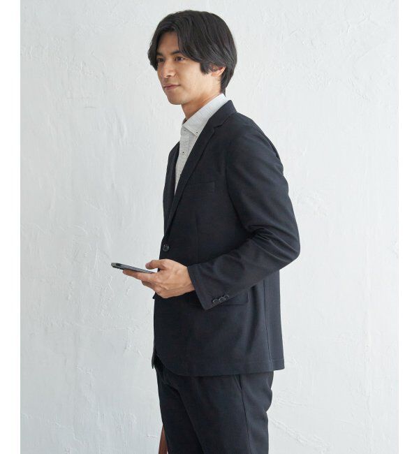 IKKA LOUNGE「【セットアップ対応】BLKライトカノコジャケット」|テーラードジャケット|