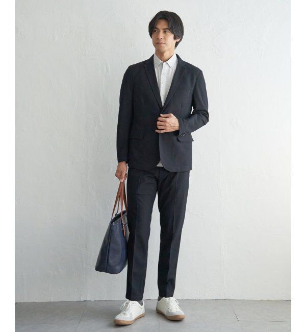 IKKA LOUNGE「【セットアップ対応】BLKライトカノコジャケット」|テーラードジャケット|