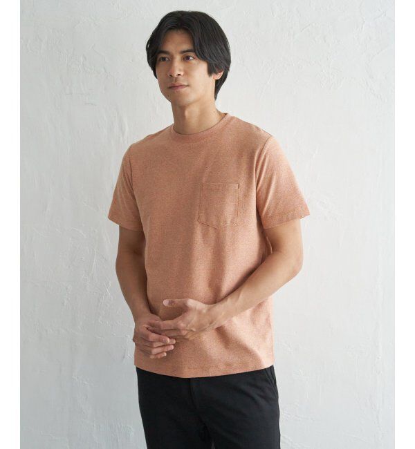 ikka「冷感DRYメランジ梨地Tシャツ」|Tシャツ・カットソー|