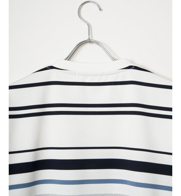 ikka「冷感DRYポンチボーダーTシャツ」|Tシャツ・カットソー|