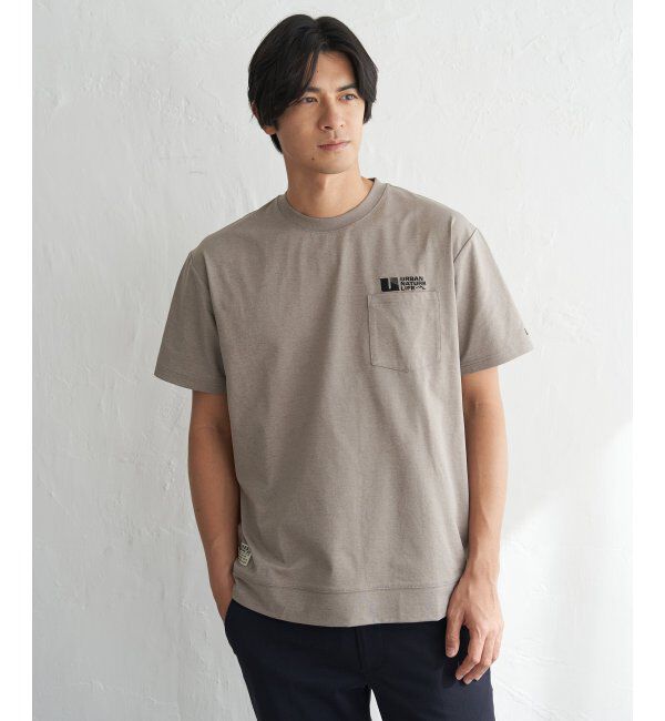 ikka「URBAN NATURE LIFE アーバンネイチャーライフ ドライSP冷感トレT」|Tシャツ・カットソー|グレージュ