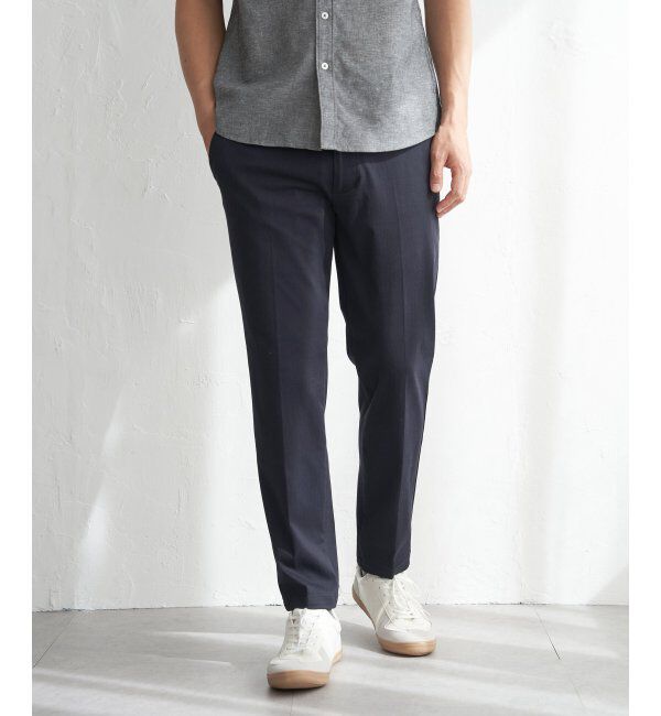 ikka「GOKU楽パンツ EASY STRETCH ピケ」|その他|ネイビーブルー